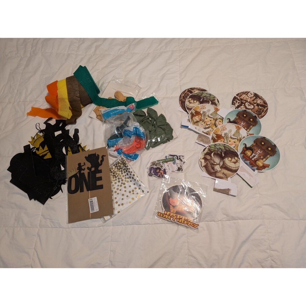 Where the wild things are Party Supplies Lot